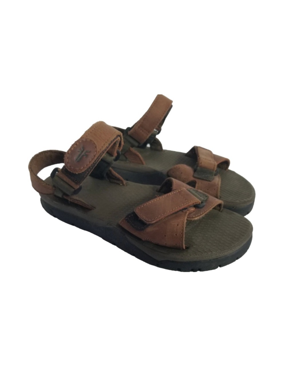 Frye Riverton Men Brown Leather Walking Sandal Shoe Size 13